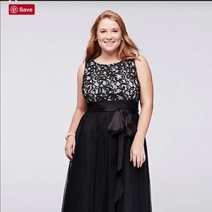 Black and White Formal Gown